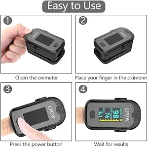 ANKOVO Pulse Oximeter Fingertip, Blood Oxygen Saturation Monitor for Pulse Rate  - product information 2