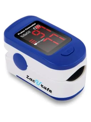 Zacurate 500BL Fingertip Pulse Oximeter Blood Oxygen - Navy Blue - 500BL