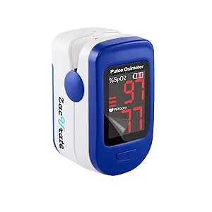 Zacurate 500BL Fingertip Pulse Oximeter Blood Oxygen - Navy Blue - 500BL