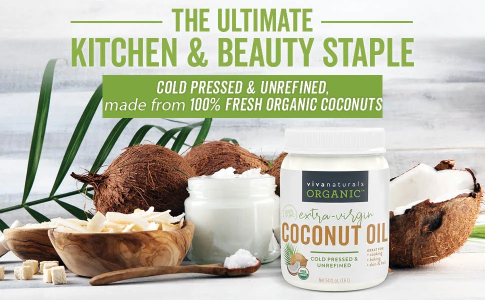 Viva Naturals Organic Extra Virgin Coconut Oil - 54 Oz - 54_2