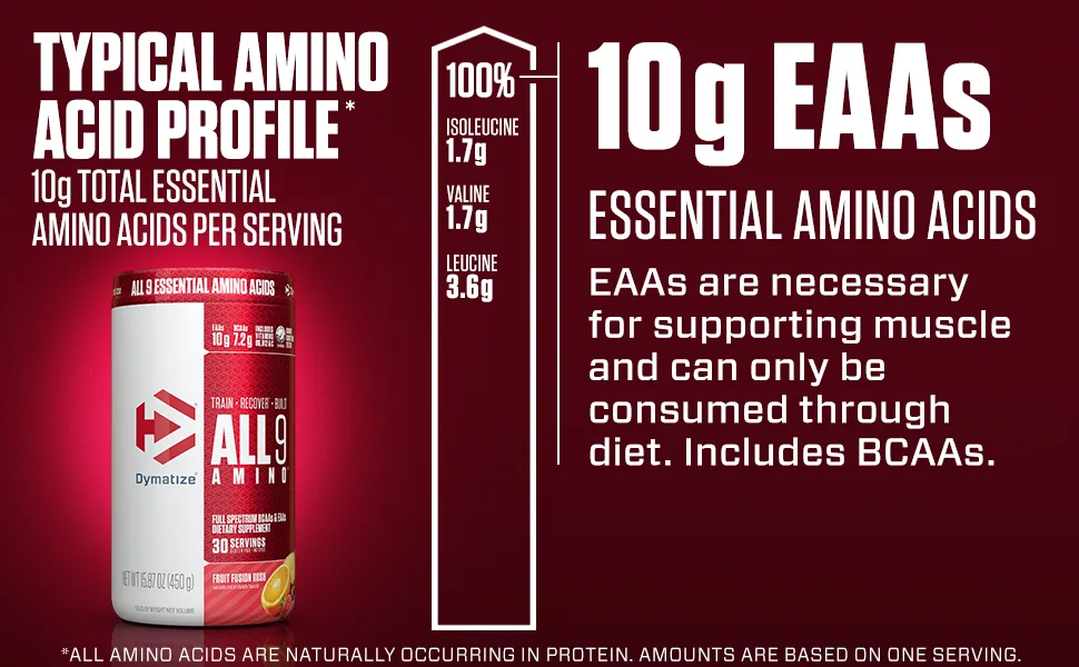 Dymatize All 9 Amino - Orange Cranberry - 30 Servings  - All9 Amino Acid Profile