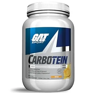 GAT SPORT Carbotein High-Performance Glycogen Loader 50 Servings (Grape) - Carbotein - Orange