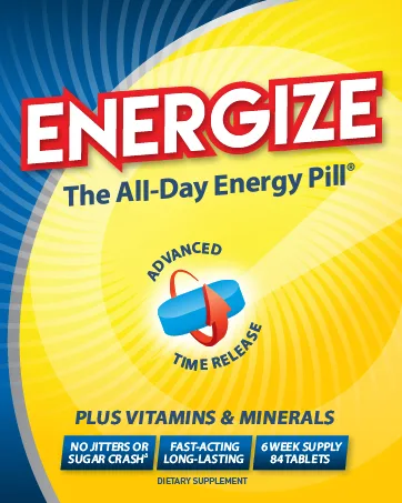 iSatori Energize - 84 Tablets - enhancing liquid size plus chews tea bean fatigue pack formula smart alert go mg thermogenic protein