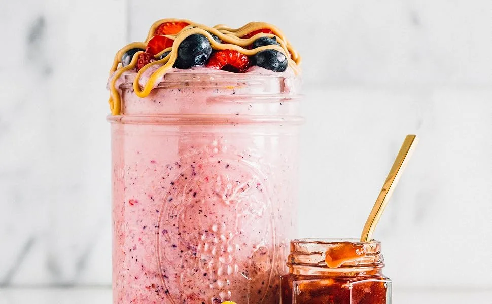 PB2 Vanilla Peanut Butter Powder - With Madagascar Vanilla - 1 Lbs - PB2 and Jelly Smoothie