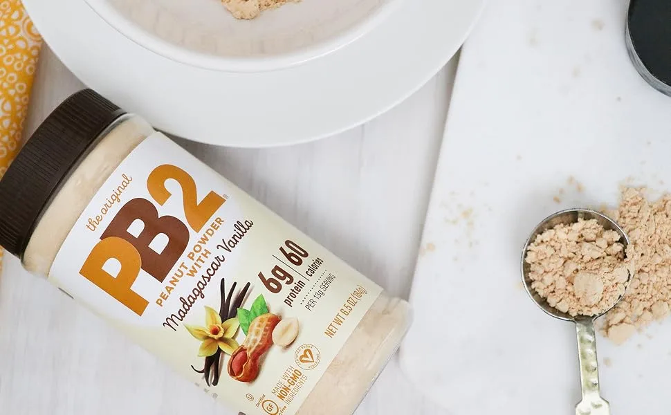 PB2 Vanilla Peanut Butter Powder - With Madagascar Vanilla - 1 Lbs - Peanut Butter Vanilla