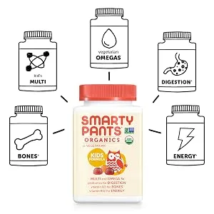 SmartyPants Daily Organic Gummy Kids Multivitamin - 120 Gummies - product information 2
