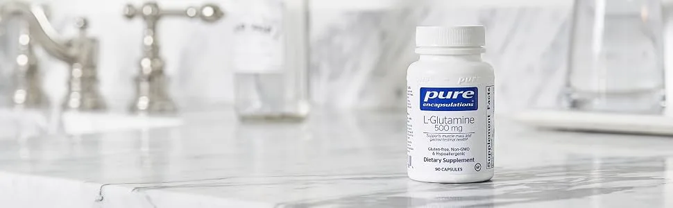 Pure Encapsulations L-Glutamine 500 mg - 90 Capsules - L-Glutamine 500 mg