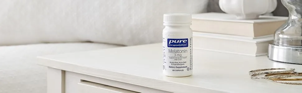 Pure Encapsulations Melatonin 3 mg - 60 Capsules - Melatonin 3 mg